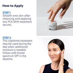 PCA SKIN label close-up showing ingredient list and skincare use