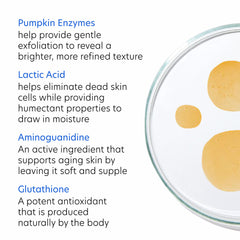 PCA SKIN pumpkin ingredient shot suggesting natural brightening benefits