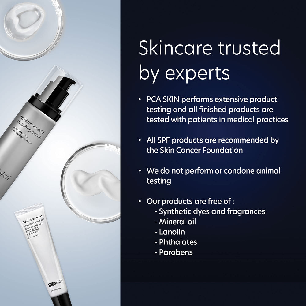 PCA SKIN product label highlighting zinc oxide SPF 30 ingredients