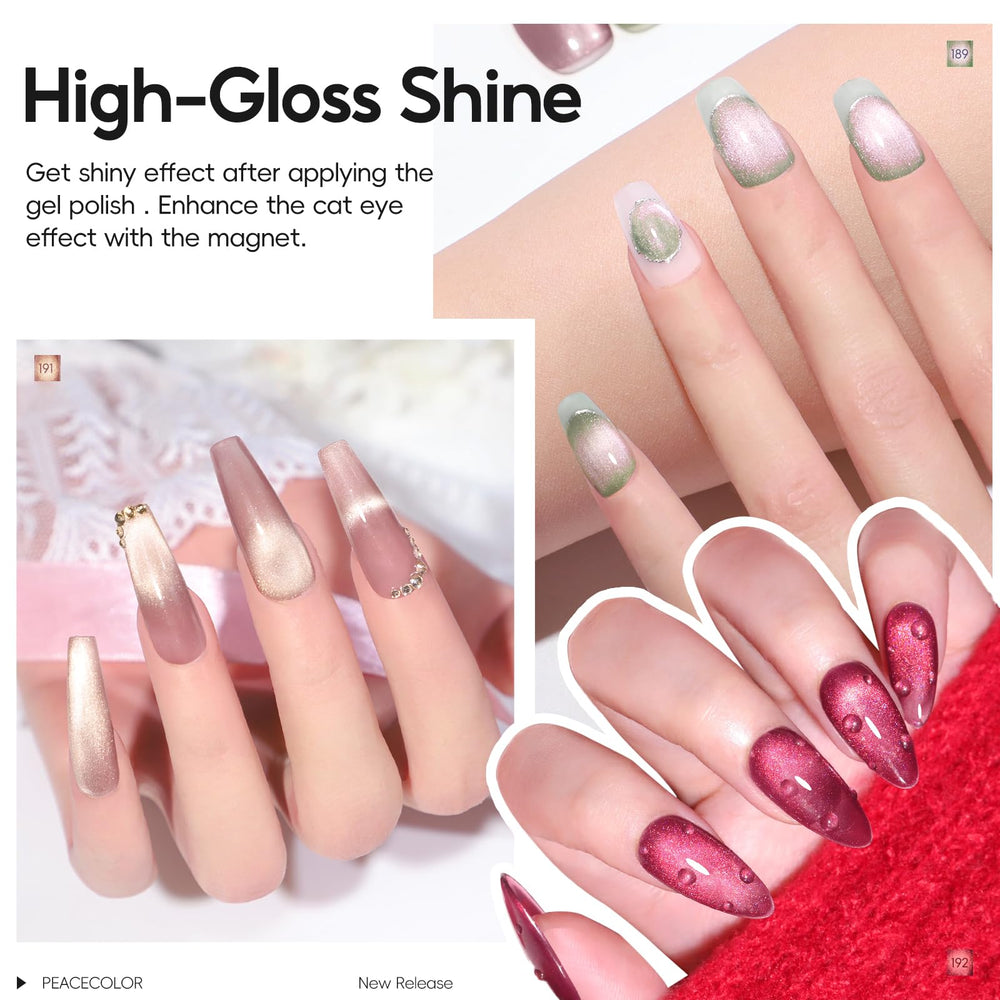PEACECOLOR bottle color windows visible for easy shade selection and quick decision
