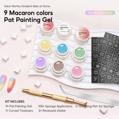 PEACECOLOR using french recessed sticker to create precise French manicure lines