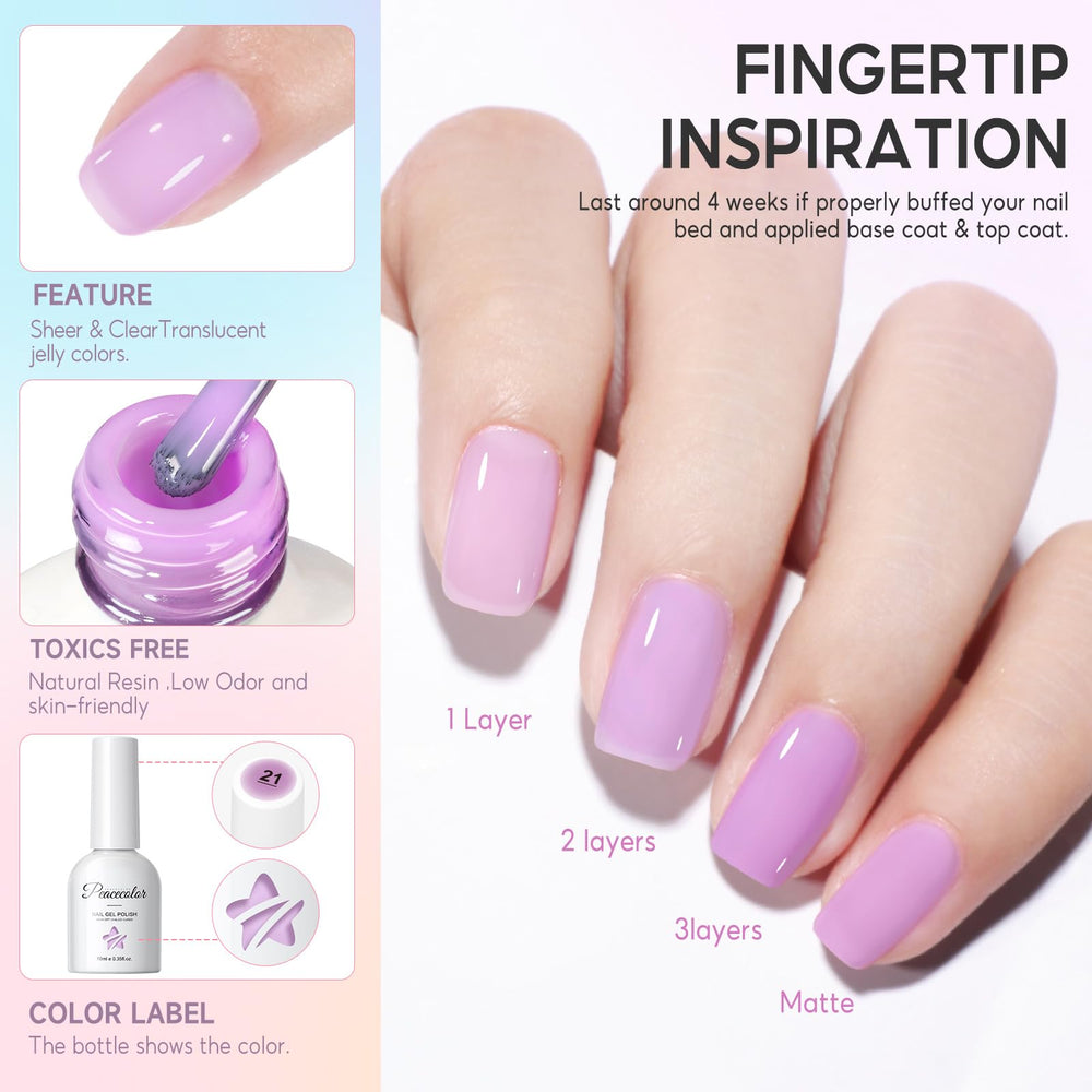 PEACECOLOR gel nails curing under LED lamp demonstrating proper curing benefit