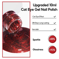 PEACECOLOR finished manicure on model showcasing rich fall colors and glossy shine