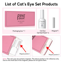 PEACECOLOR open kit with six bottles and magnet showing everything included for DIY