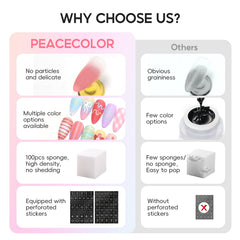 PEACECOLOR thick gel texture on brush close-up for easy pickup and controlled patting