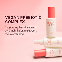 Peach & Lily with peach and kiwi extracts highlighting antioxidant-rich botanicals