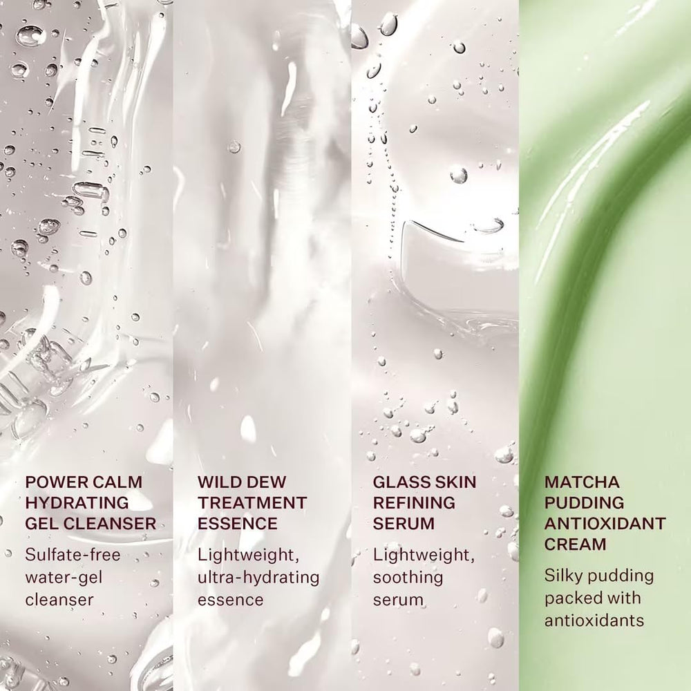 Peach & Lily cream texture on skin showing lightweight hydration and glow