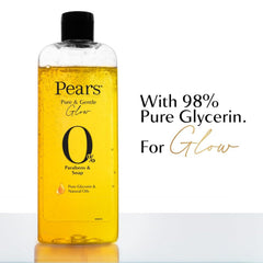 Texture of Pears shower gel on hand showing creamy glycerine-rich lather