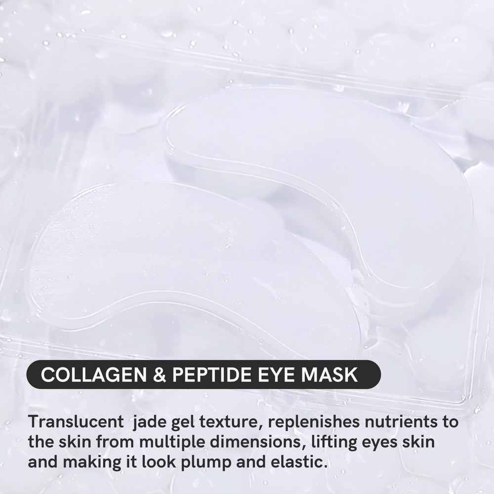 PEAUAMIE patch applied under eye demonstrating soothing lift