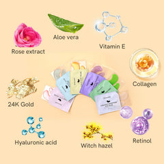 PEAUAMIE patch removed with remaining serum for better absorption