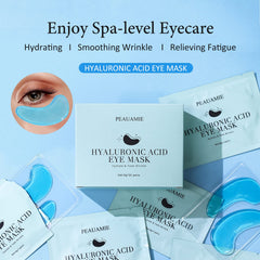 PEAUAMIE close-up of a single hydrogel eye patch texture hydrating