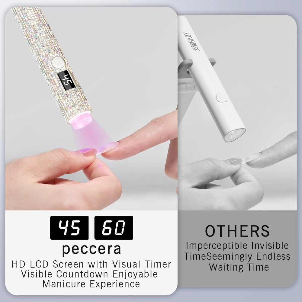 peccera on a desk with nail tools conveying professional convenience