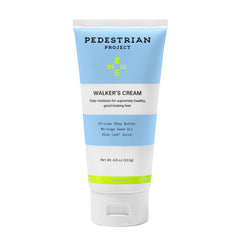 Pedestrian Project jar front view showing clear label and brand benefit