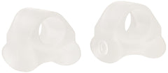 Pedifix visco-gel toe spacer front packaging showing medium size and secure loop benefit