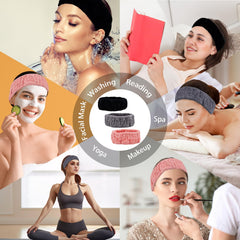 Pejnl worn during face washing keeping hair dry and hands free benefit