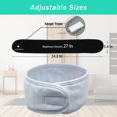 Pejnl headband next to ruler showing length and adjustable fit clarity