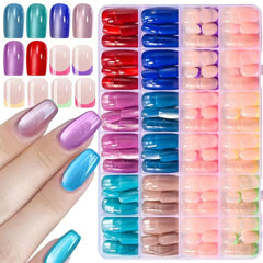 PEPFTG front packaging showing 288-piece set and included tools for complete at-home nails