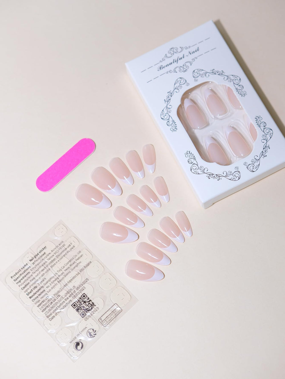 PEPFTG jelly glue stickers and wooden stick with nail file showing easy application