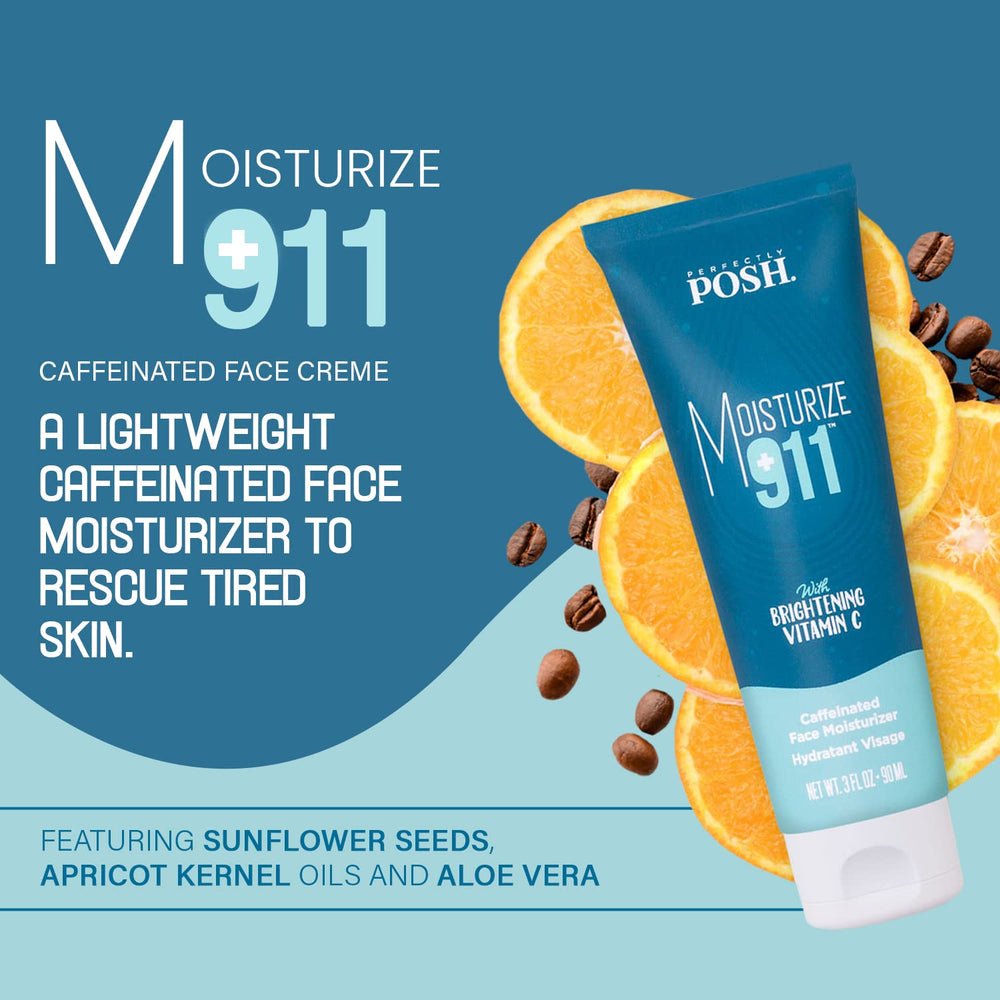 Perfectly Posh 90ml tube beside a coin showing travel-friendly size benefit