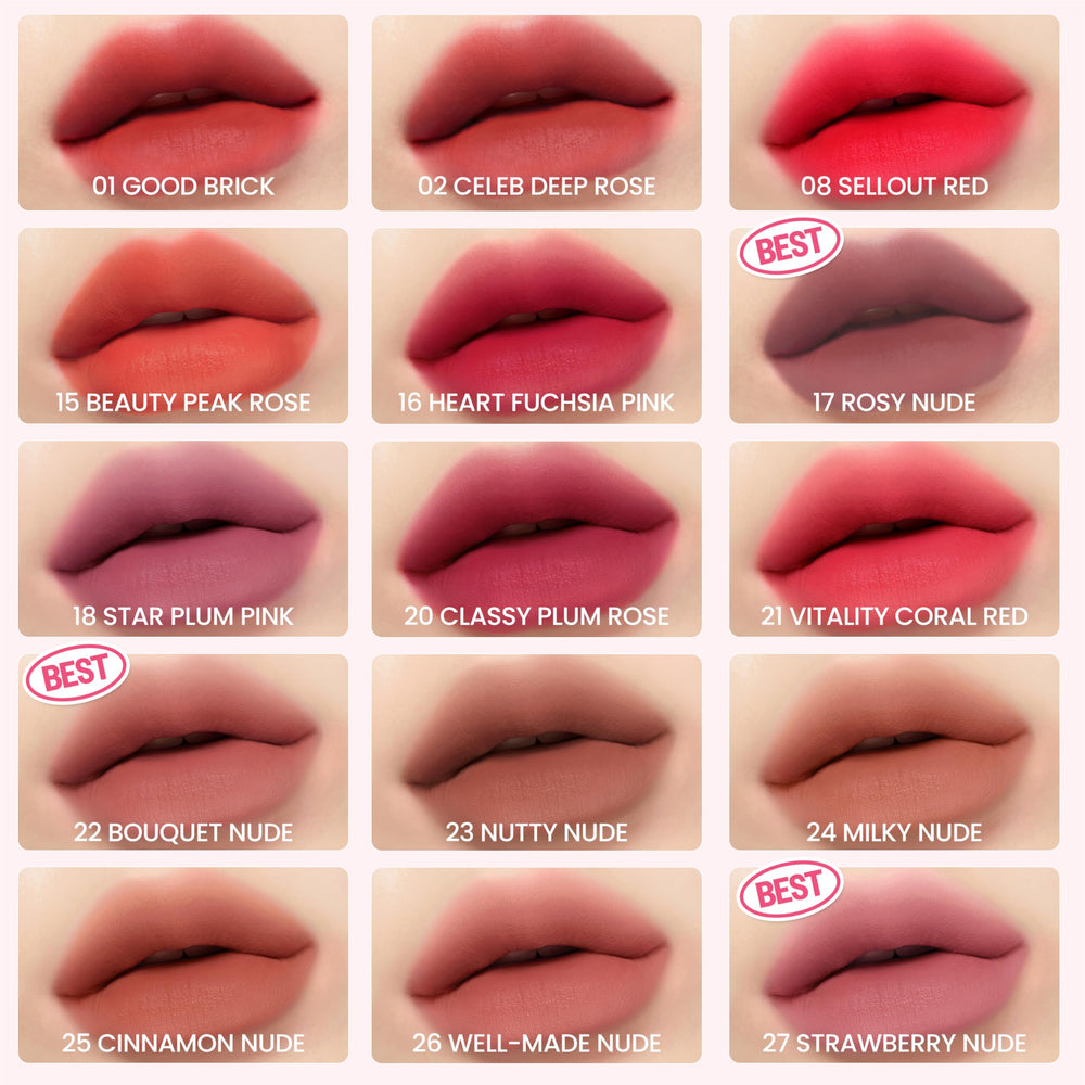 Peripera gradient tint on cheeks and lips illustrating multipurpose use