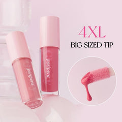 Peripera tube beside coin showing size and portability benefit for travel