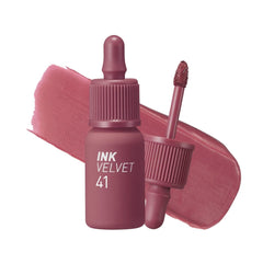 Peripera front packaging showing shade 041 cool off rosy and branding benefit longwear
