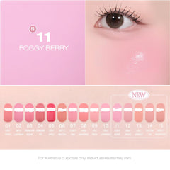 Peripera size comparison next to makeup tools illustrating portable convenience