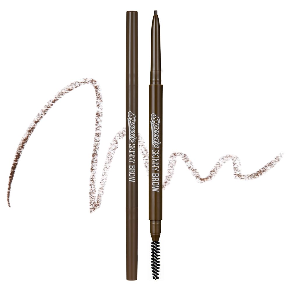 Peripera pencil front packaging showing shade 03 Natural Brown and portability
