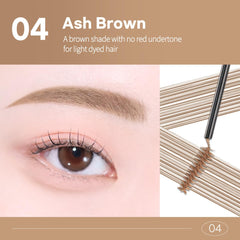 Peripera lifestyle makeup bag shot highlighting quick brow touch-ups and convenience