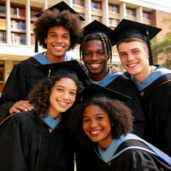PerldVerge used at a graduation ceremony keeping cap secure