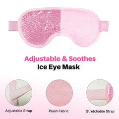 Permotary mask stored flat in refrigerator for cooling readiness