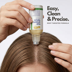 Persona Beauty applying roll-on to hairline for targeted scalp coverage