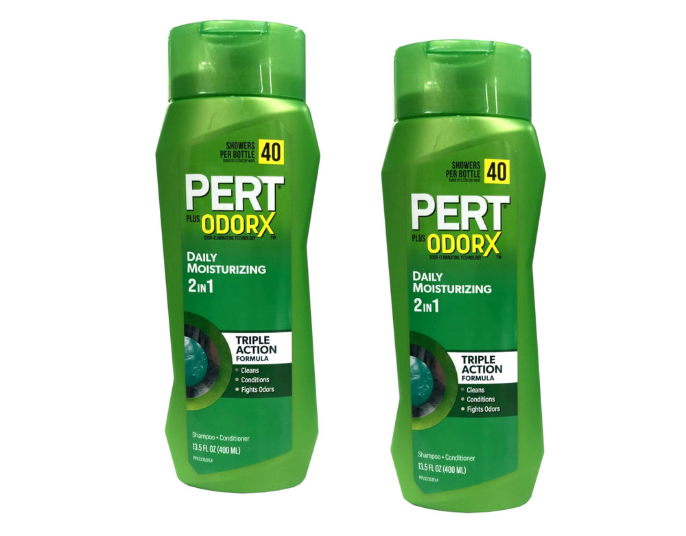 Pert 2 in 1 front bottle showing label and easy-grip design for convenience