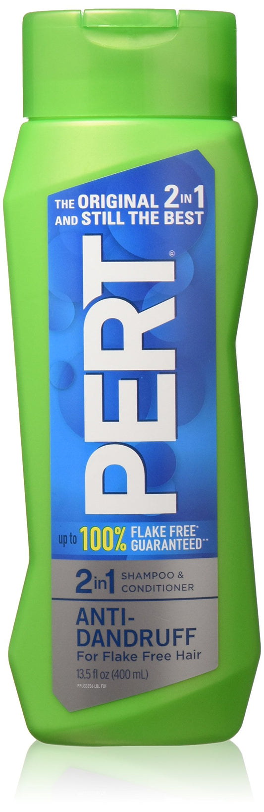 Pert front bottle showing label and size for quick identification and convenience