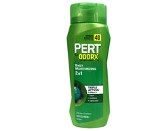 Pert label close-up highlighting product name and cleansing benefits