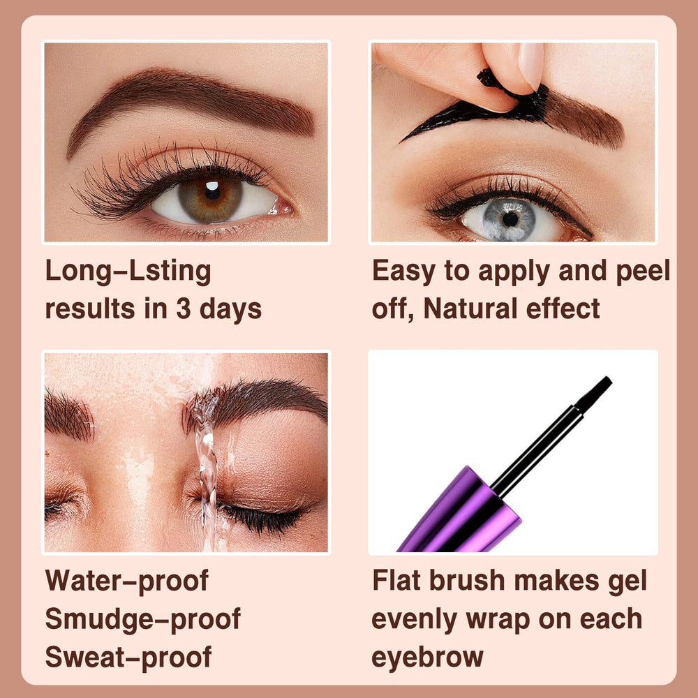 PERVALA application on model brow demonstrating even coverage