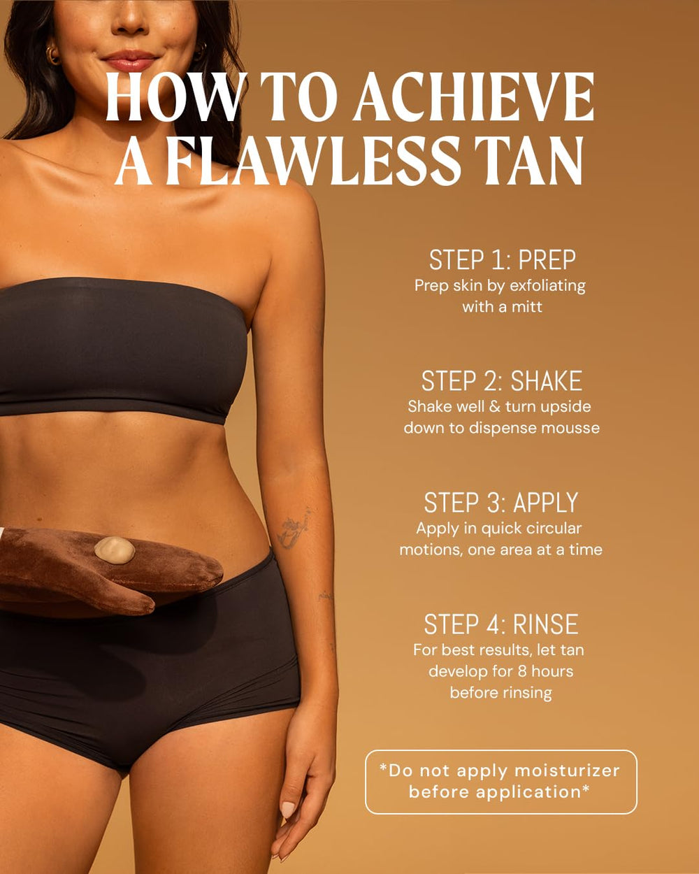 Peta Jane applying with mitt demonstrating even coverage and streak-free finish advantage