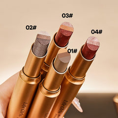 Petansy eyeshadow stick applied on model for quick eye look