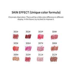 Petansy lip swatch strip on arm showing true color payoff benefit: high pigmentation