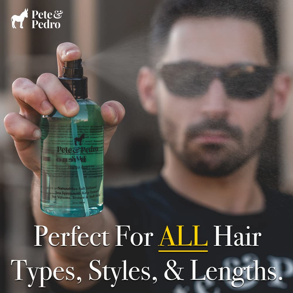 Before and after hair shot using Pete & Pedro showing fuller volume