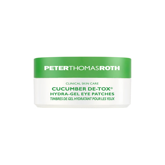 Peter Thomas Roth front packaging showing de-tox eye patches and benefits