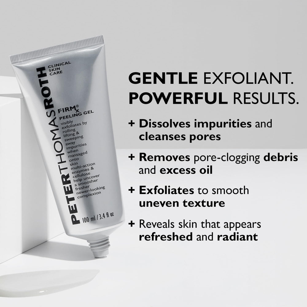 Peter Thomas Roth in-hand massage demo showing rolling action removes debris effectively