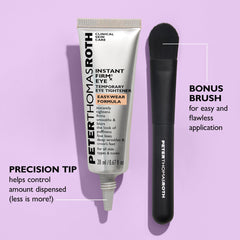Peter Thomas Roth application demo under-eye showing immediate tightening benefit