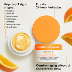 Peter Thomas Roth bottle beside a coin to show size and travel-friendly benefit