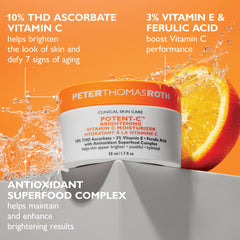 Peter Thomas Roth ingredient display with kale and olives highlighting antioxidants