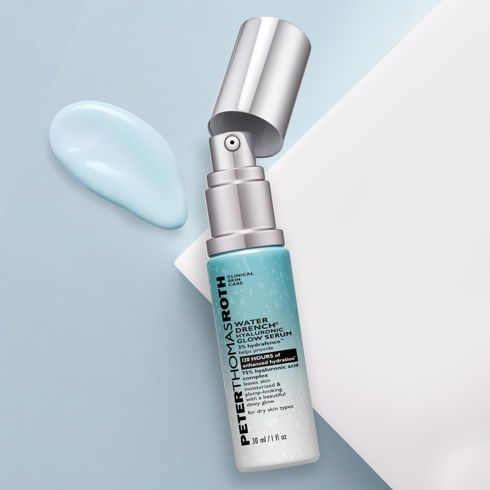 Peter Thomas Roth close-up texture of serum showing lightweight hydration benefit