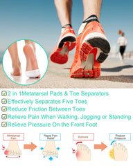 PGRODE size scale comparison showing fit for different toe sizes
