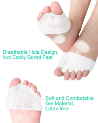 PGRODE toe separator inside shoe showing discreet wearability