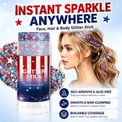 Phanund glitter stick blue iris shimmer capturing multi-angle light play
