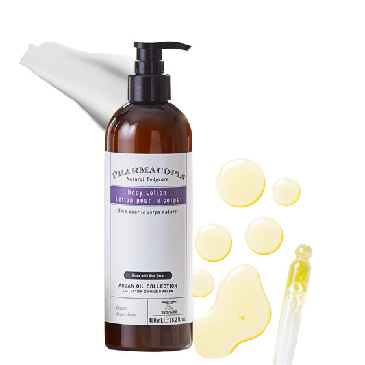 Pharmacopia front packaging showing bottle and clear product name benefits